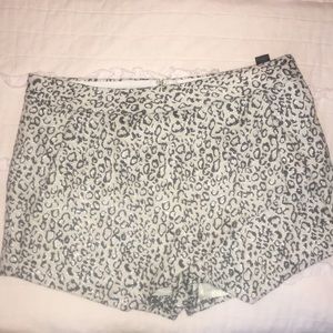 Express: Silver Cheetah cross over skort